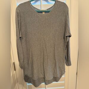 Michael Kors ultra soft long sleeve gray tunic size medium